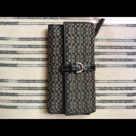SOLD Coach checkbook wallet - Picture 1 of 3
